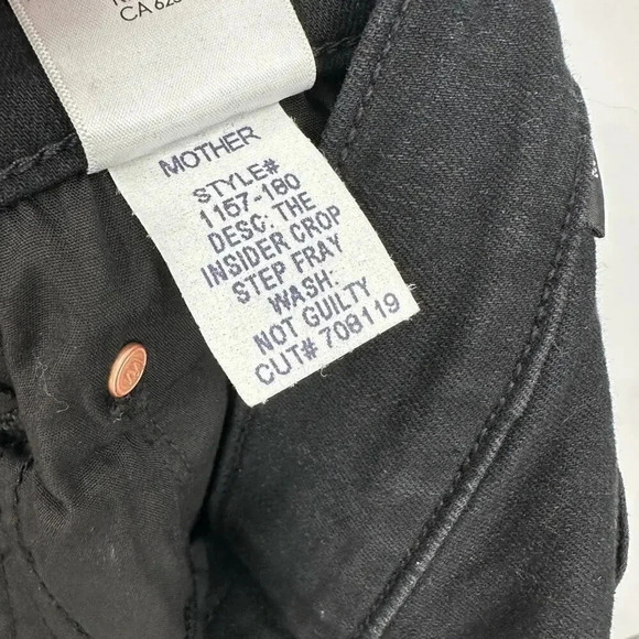 MOTHER THE INSIDER CROP STEP FRAY SIZE 24 B988 - Picture 7 of 7